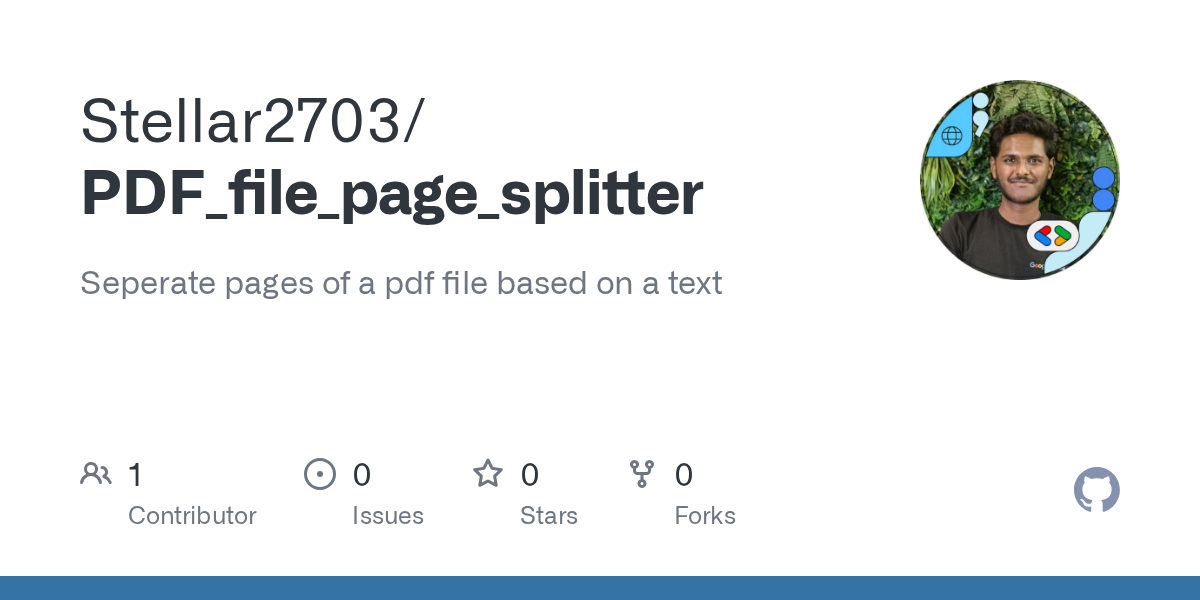 PDF Page Splitter Tool